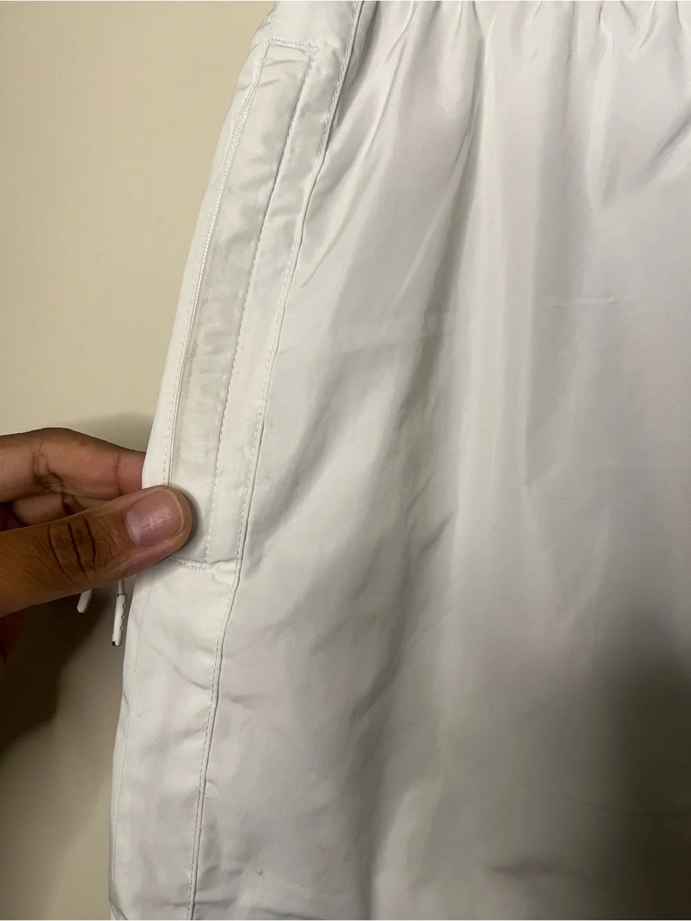 SS19 Kith White Nylon Meshed Lined Active Swim Shorts Size M *FLAWS*